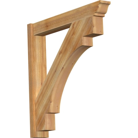 Ekena Millwork Merced Traditional Rough Sawn Outlooker, Western Red Cedar, 6"W x 38"D x 38"H OUT06X38X38MRC01RWR